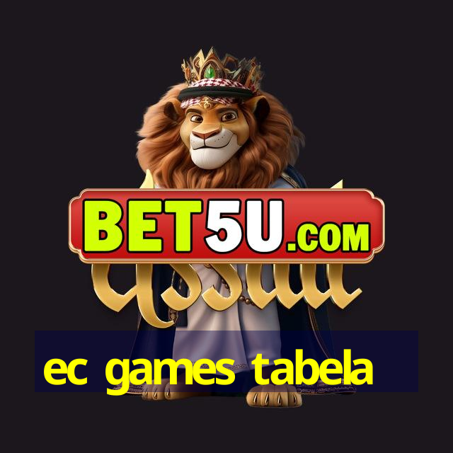 ec games tabela